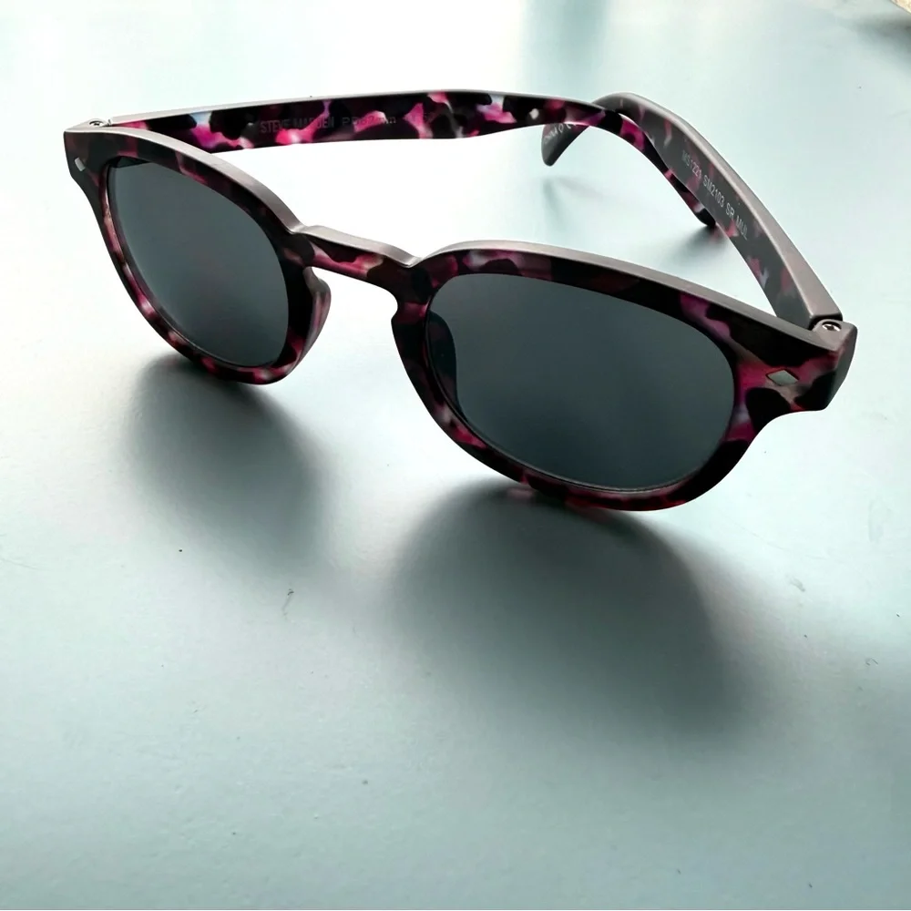 Steve Madden Reading Sunglasses 1.50 Strength Purple Leopard Print